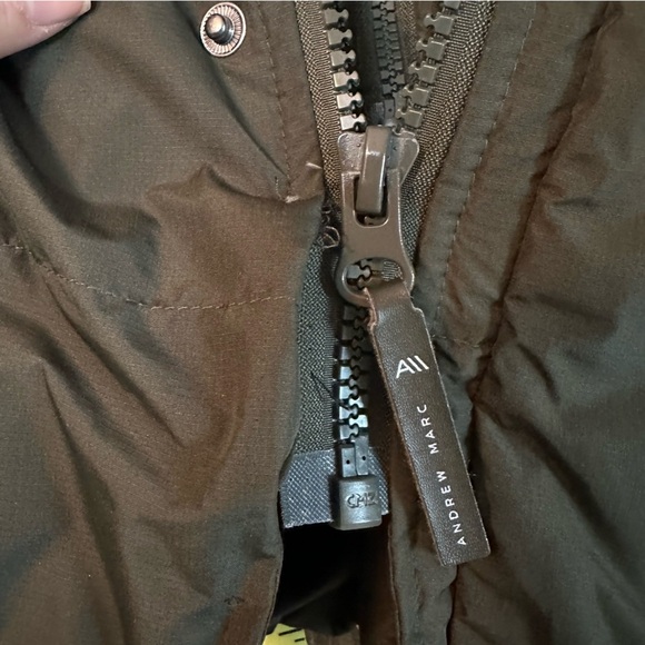 Andrew Marc New York Men's Gattaca Down Parka Coat, OD Green, Large - Picture 10 of 16